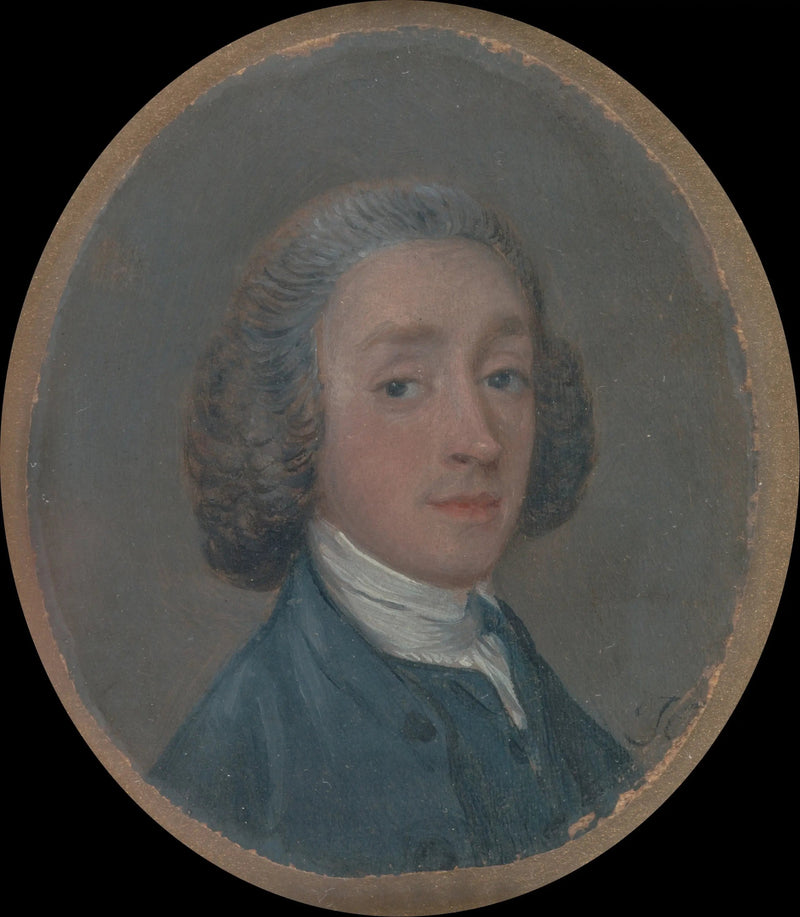 Tozlu Saçlı Genç Bir Erkek Portresi - Thomas Gainsborough