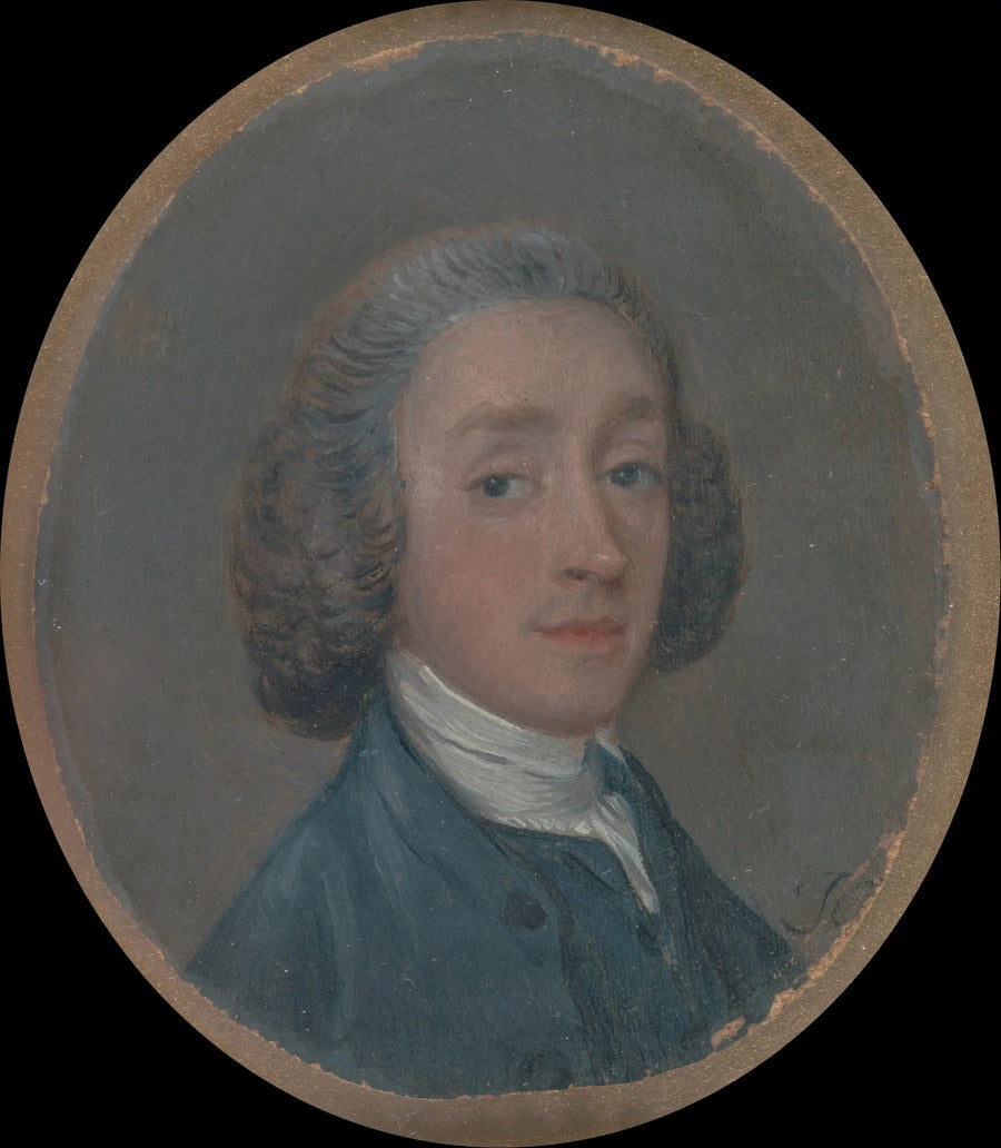 Tozlu Saçlı Genç Bir Erkek Portresi - Thomas Gainsborough
