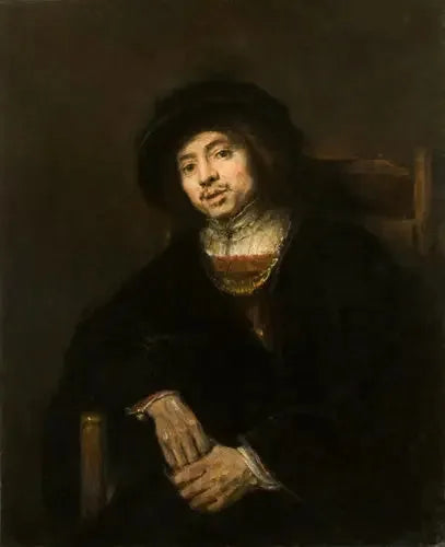 Bir Koltukta Genç Bir Adam Portresi - Rembrandt