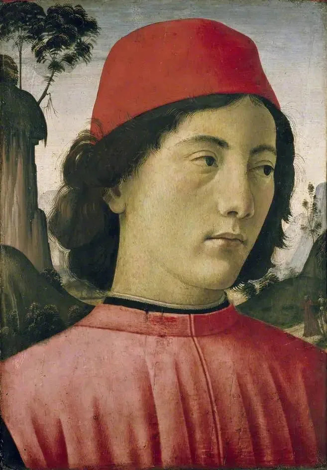 Genç Bir Adamın Portresi - Domenico Ghirlandaio
