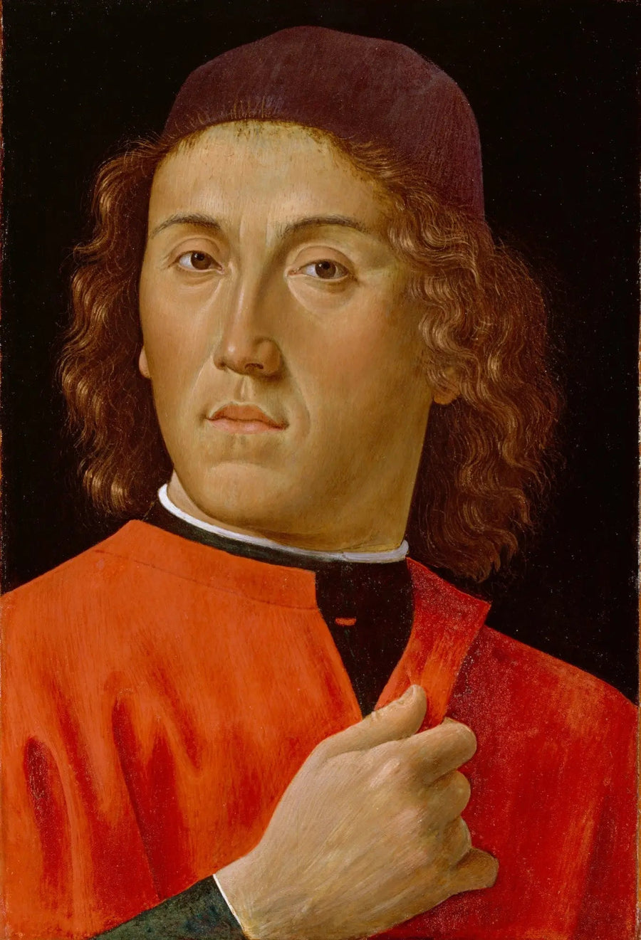 Genç Bir Adamın Portresi - Domenico Ghirlandaio
