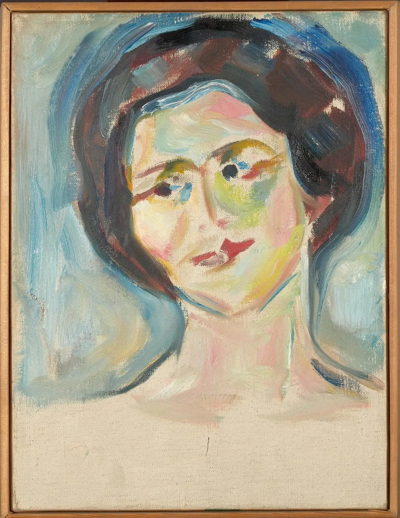 Bir Modelin Portresi - Edvard Munch