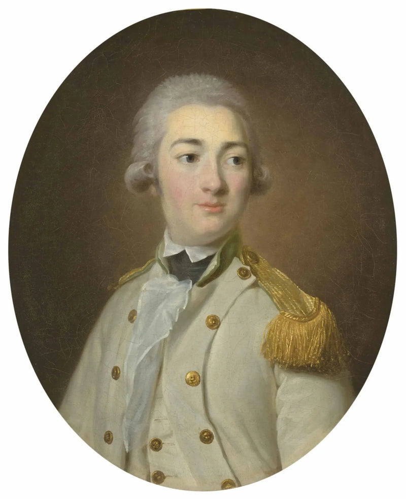 Fransız Kraliyet Piyade Subayının Yüzü, Göğüslü - Élisabeth Vigée Le Brun