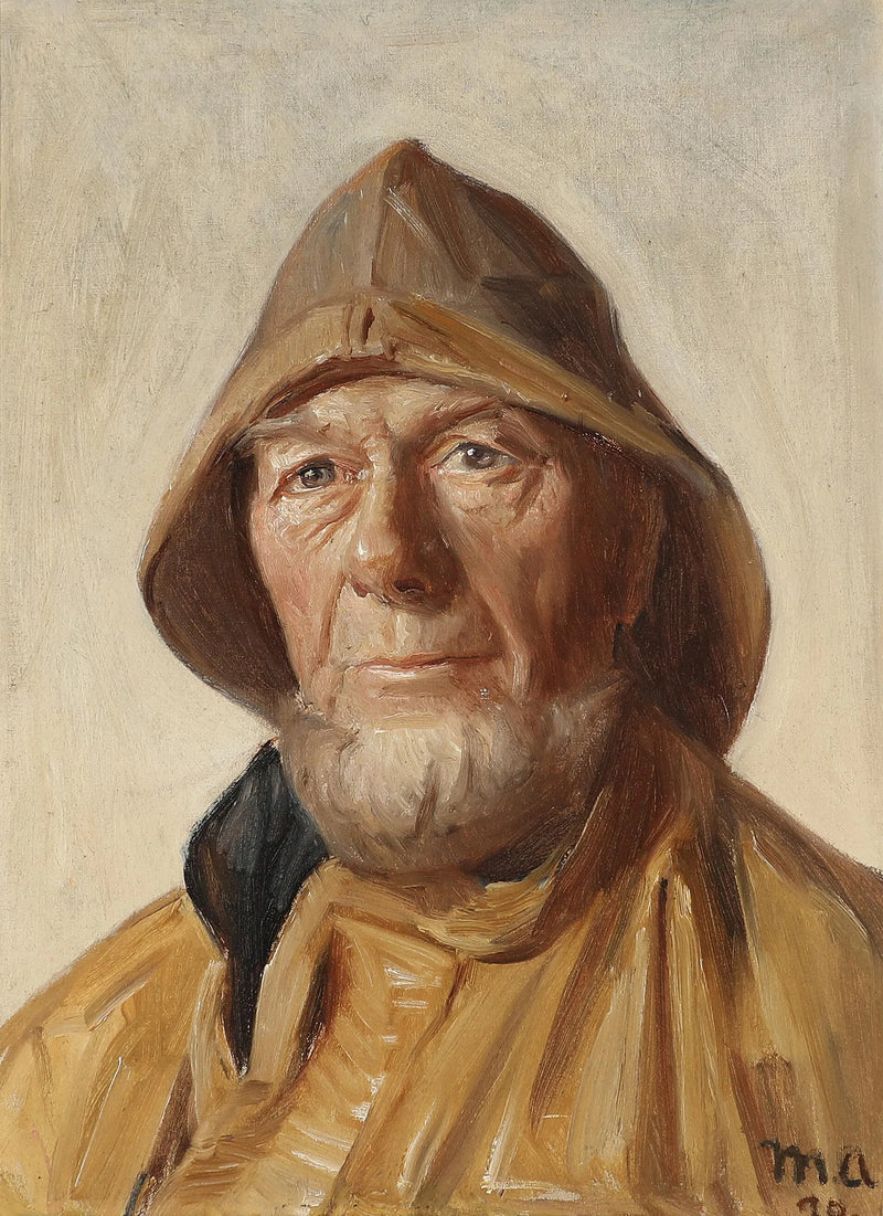 Skagenli Bir Balıkçının Portresi. 1890. - Michael Peter Ancher