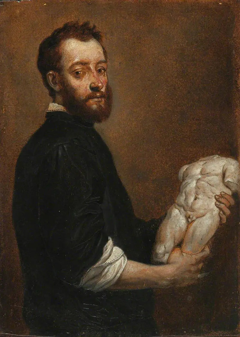 Bir Heykeltıraşın Portresi (Allesandro Vittoria) (Giovanni Battista Moroni'ye göre) - David Teniers Genç
