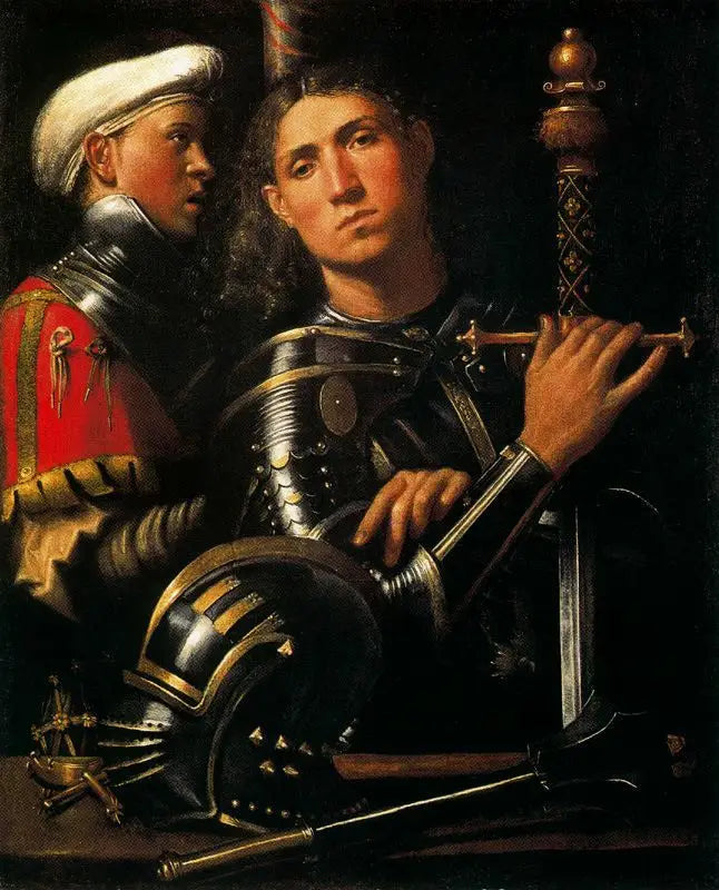 Giorgione ile Bir Asker ve Çocuk Süvarisi Portresi