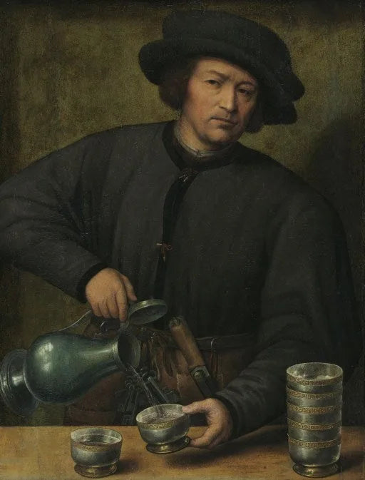 Şarap Dökücü Portresi - Joos van Cleve