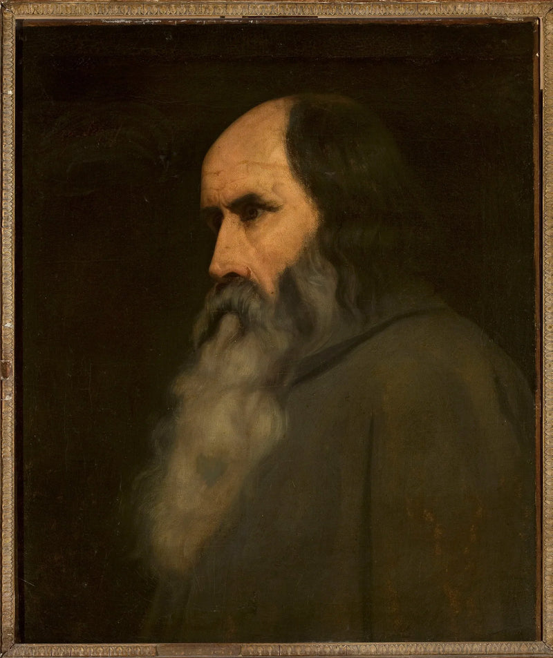 Bir yaşlı adamın portresi (Berthold Schwarz ?) - Ary Scheffer