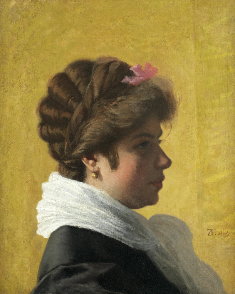 Bir Hanımefendinin Portresi - Federico Zandomeneghi