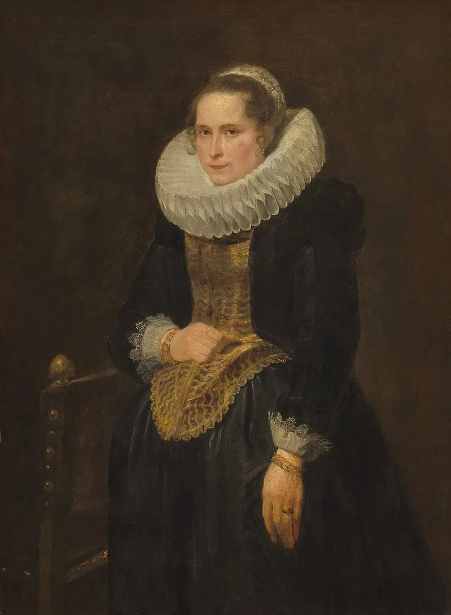 Flandreli bir bayan portresi - Antoine van Dyck