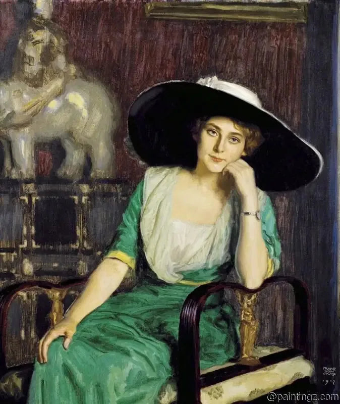 Bir Kadının Portresi - Franz Von Stuck