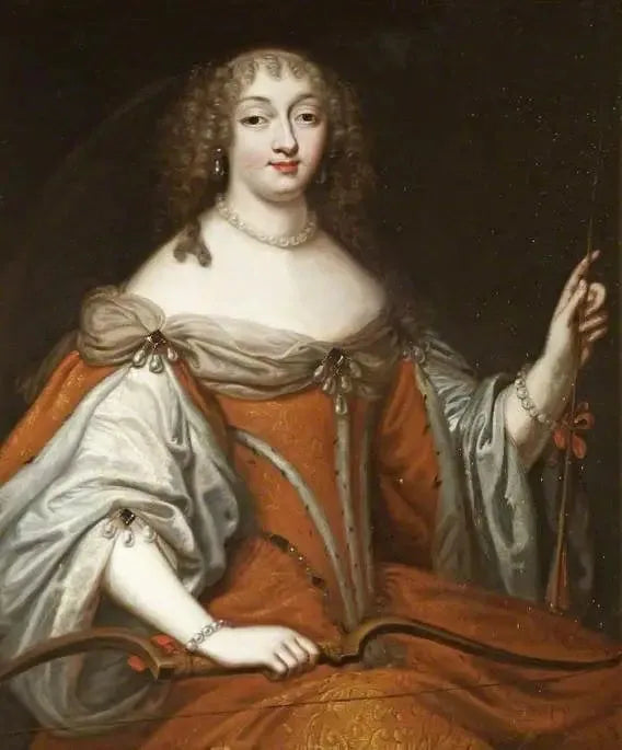 Bir Hanımefendinin Portresi (muhtemelen Henrietta Anne Stuart, 1644–1670, Orleans Düşesi veya Marie Mancini, 1646–1714, Colonna Prensesi) - Pierre Mignard