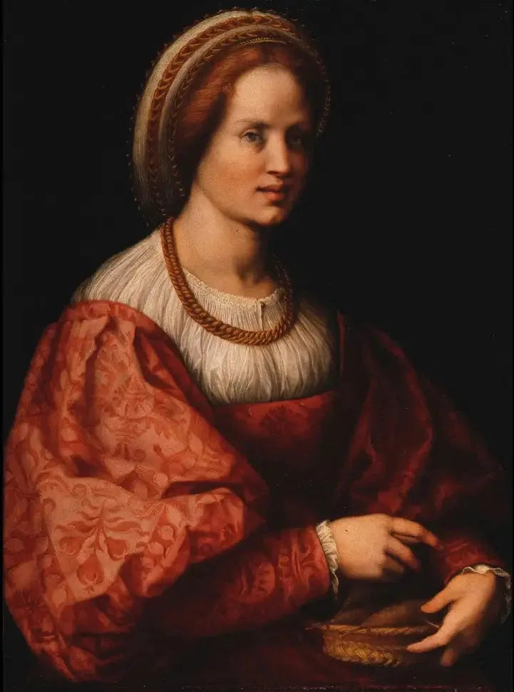 Bir Kadının Portresi ve Kömür Sepeti - Andrea del Sarto