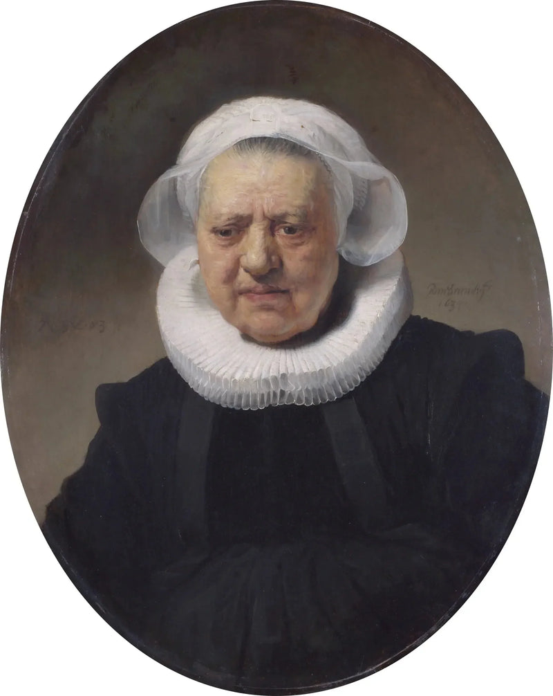 83 yaşında bir kadının portresi (belki Aechje Claesdr, Dirck Jansz Pesser'in annesi) - Rembrandt