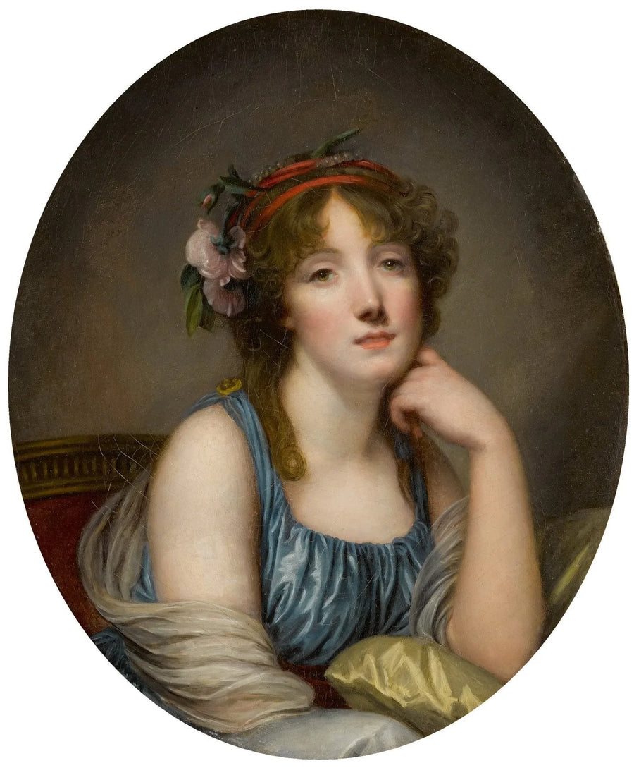 Bir Kadının Portresi, Sanatçının Kızı Olarak Anılan - Jean-Baptiste Greuze