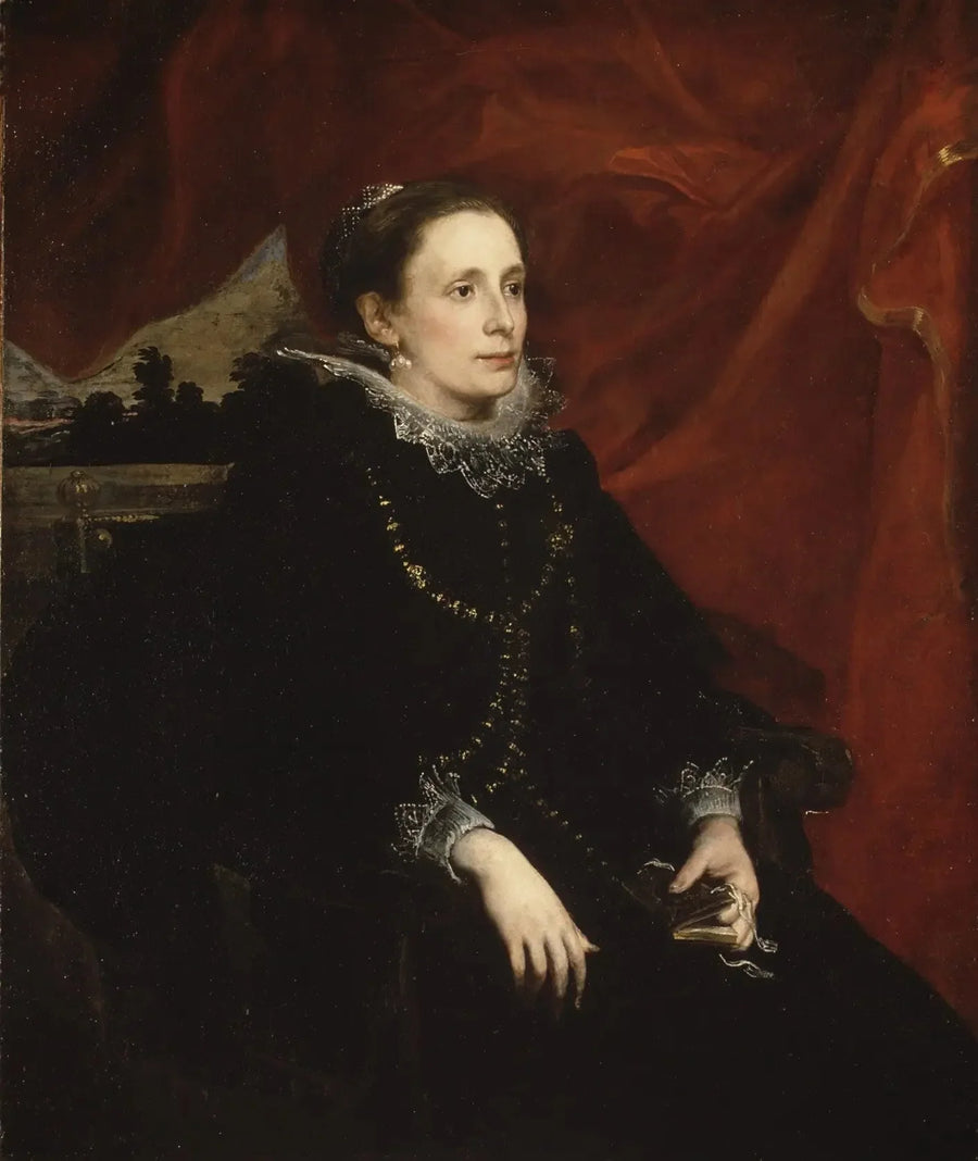 Bir Kadının Portresi, Marquise Durazzo Olarak Bilinen - Antoine van Dyck