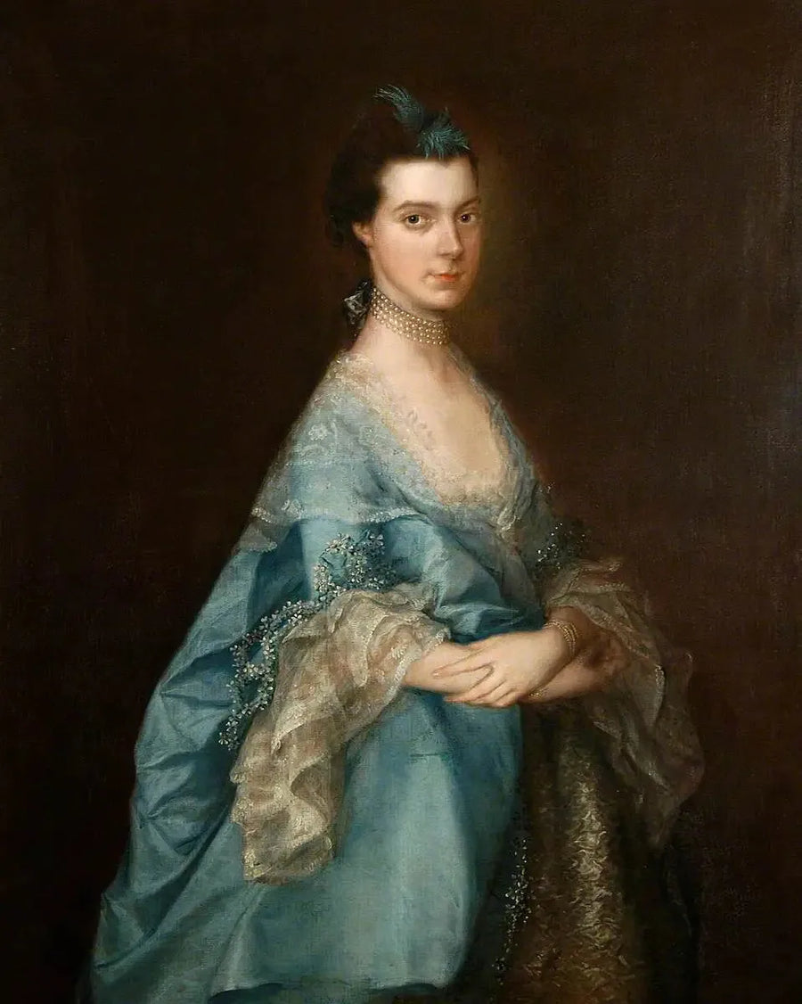 Mavi Bir Kadın Portresi (eski adıyla « Miss Edgar ») - Thomas Gainsborough
