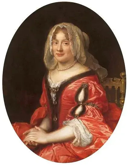 Polonyalı kıyafetli bir kadının portresi, muhtemelen Claudine Françoise Mignot, Jean Casimir Vasa'nın eşi - Pierre Mignard