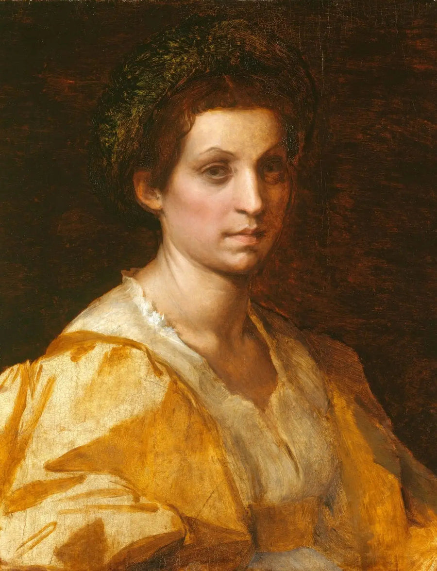 Sarı Bir Kadın Portresi - Andrea del Sarto