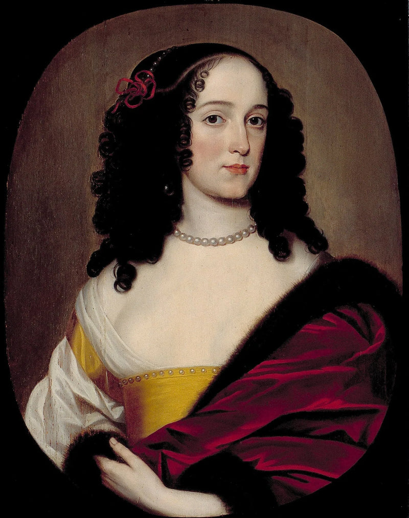 Bir Kadının Portresi, mümkün Anna Trajectina van Brederode (1625/26-1672), George Hermann Reinhard, Graaf von Wied'in eşi - Gerrit van Honthorst