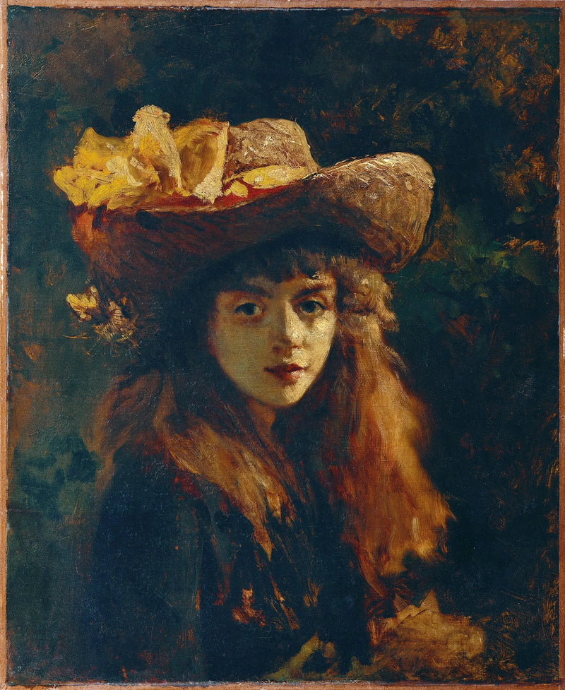 Bir Kızın Portresi - Gustave Courbet