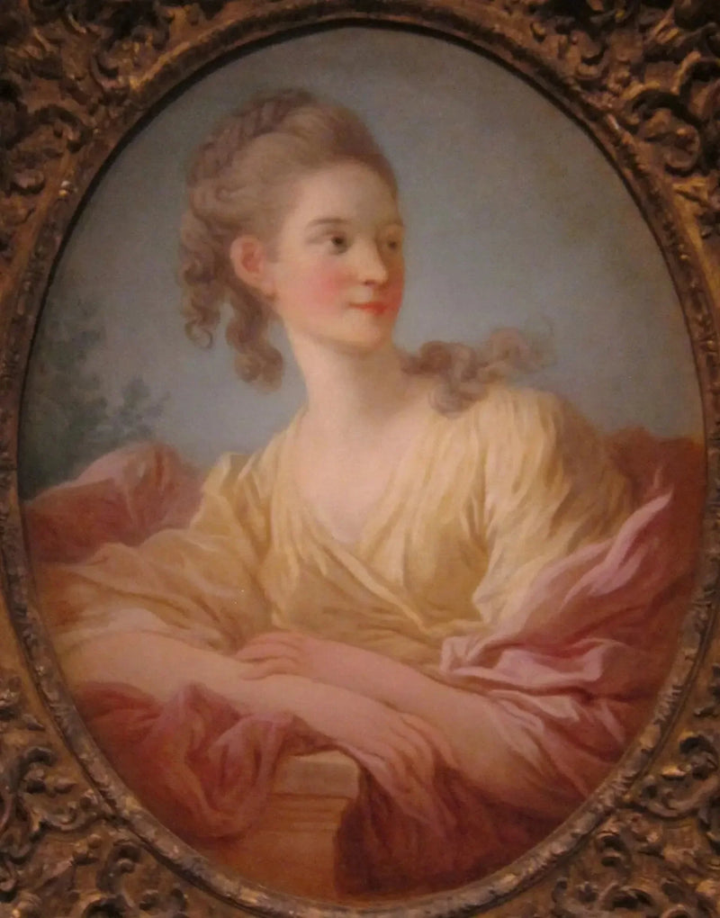 Genç bir kadının portresi, Gabrielle de Caraman, La Fare Marquise'i olarak bilinen - Jean-Honoré Fragonard