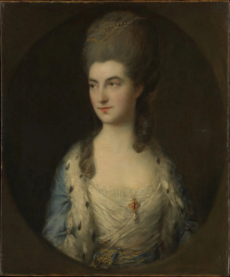 Genç Bir Kadın Portresi, Miss Sparrow Olarak Bilinen - Thomas Gainsborough