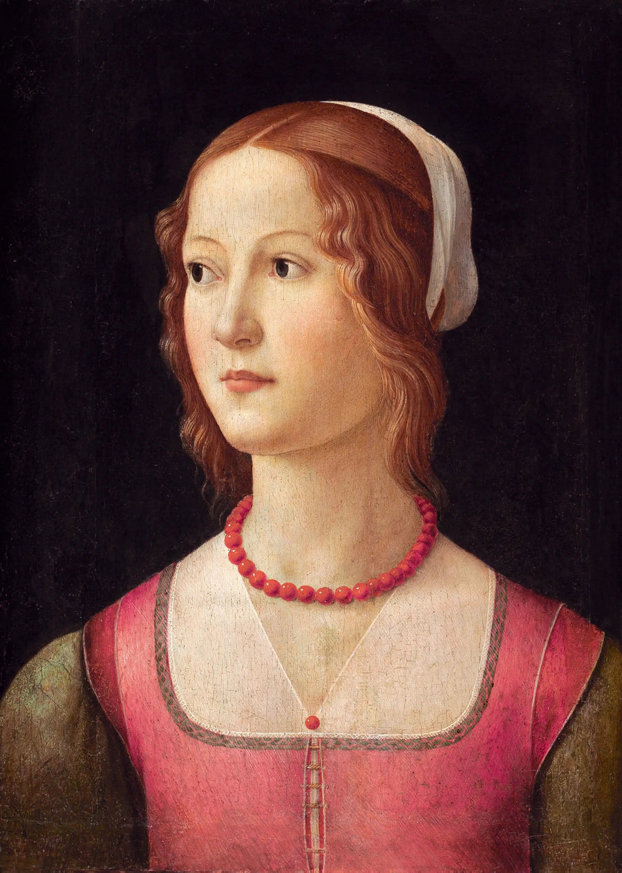 Genç Bir Kadının Portresi - Domenico Ghirlandaio