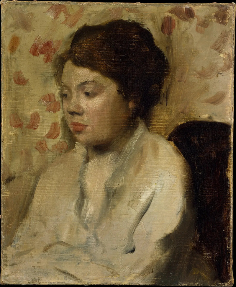Genç Bir Kadın Portresi - Edgar Degas