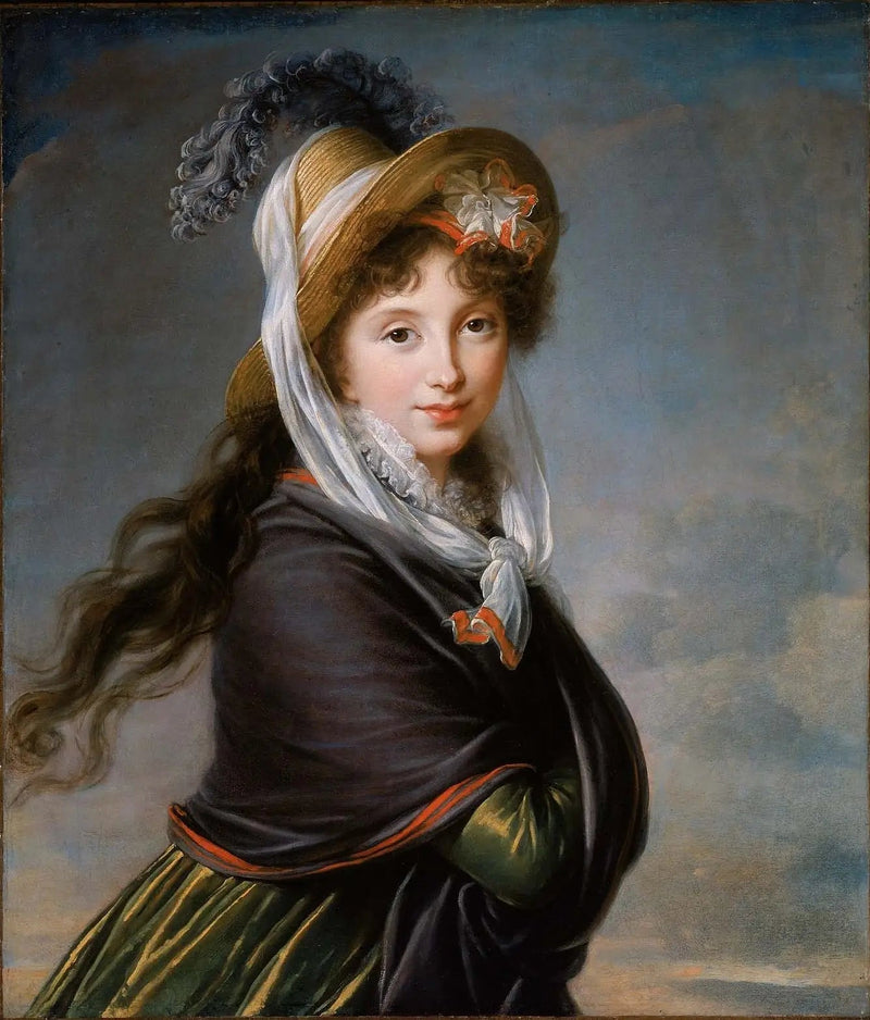 Genç bir kadının portresi. - Élisabeth Vigée Le Brun