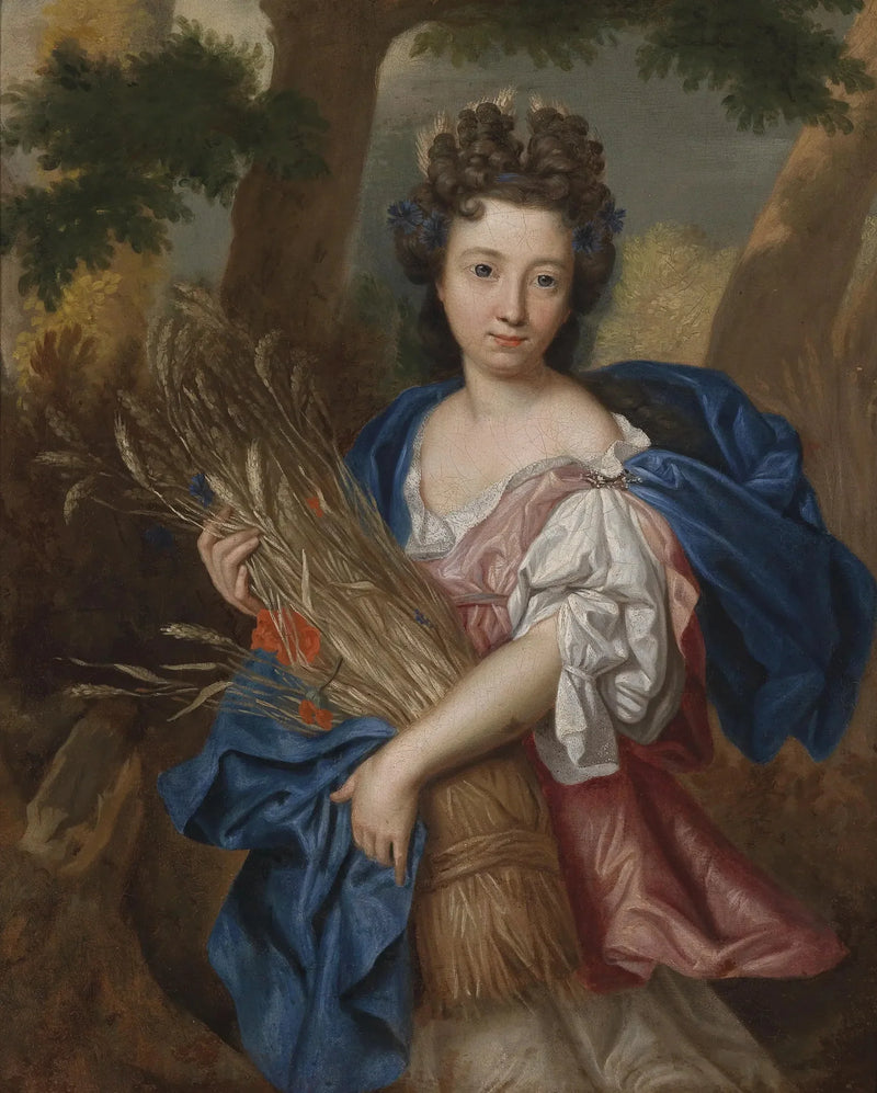Ceres'te genç bir kadının portresi - Pierre Mignard