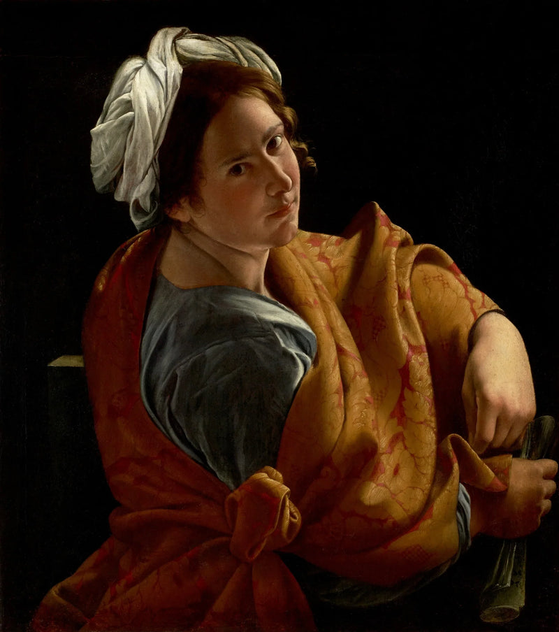 Genç bir kadının sibyllik portresi - Orazio Gentileschi