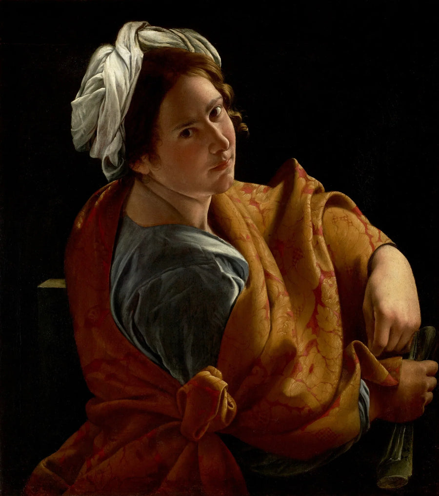 Genç bir kadının sibyllik portresi - Orazio Gentileschi