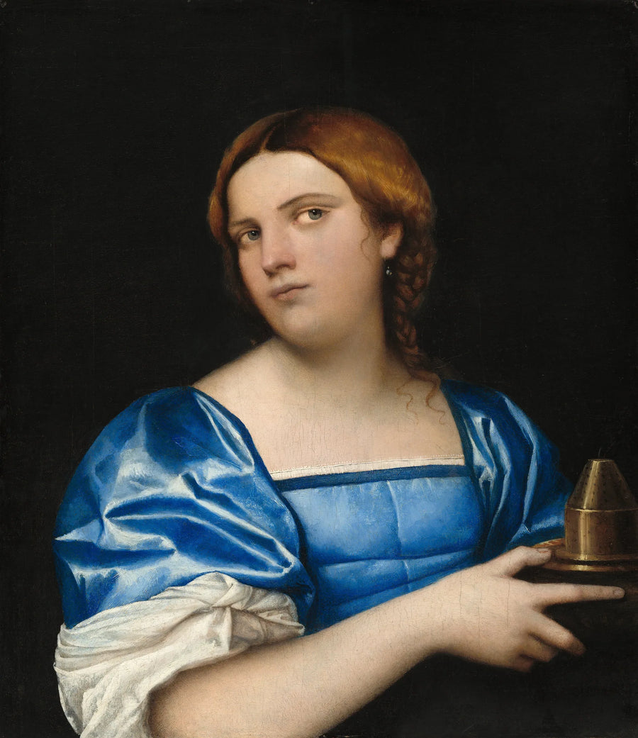 Sebastiano del Piombo - Bakire Bilge Genç Kadın Portresi