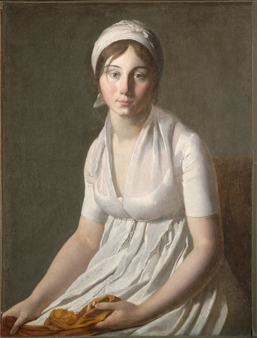 Genç Bir Kadın Portresi - Jacques-Louis David