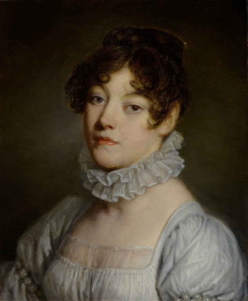 Genç Bir Kadının Portresi - Jean-Baptiste Greuze