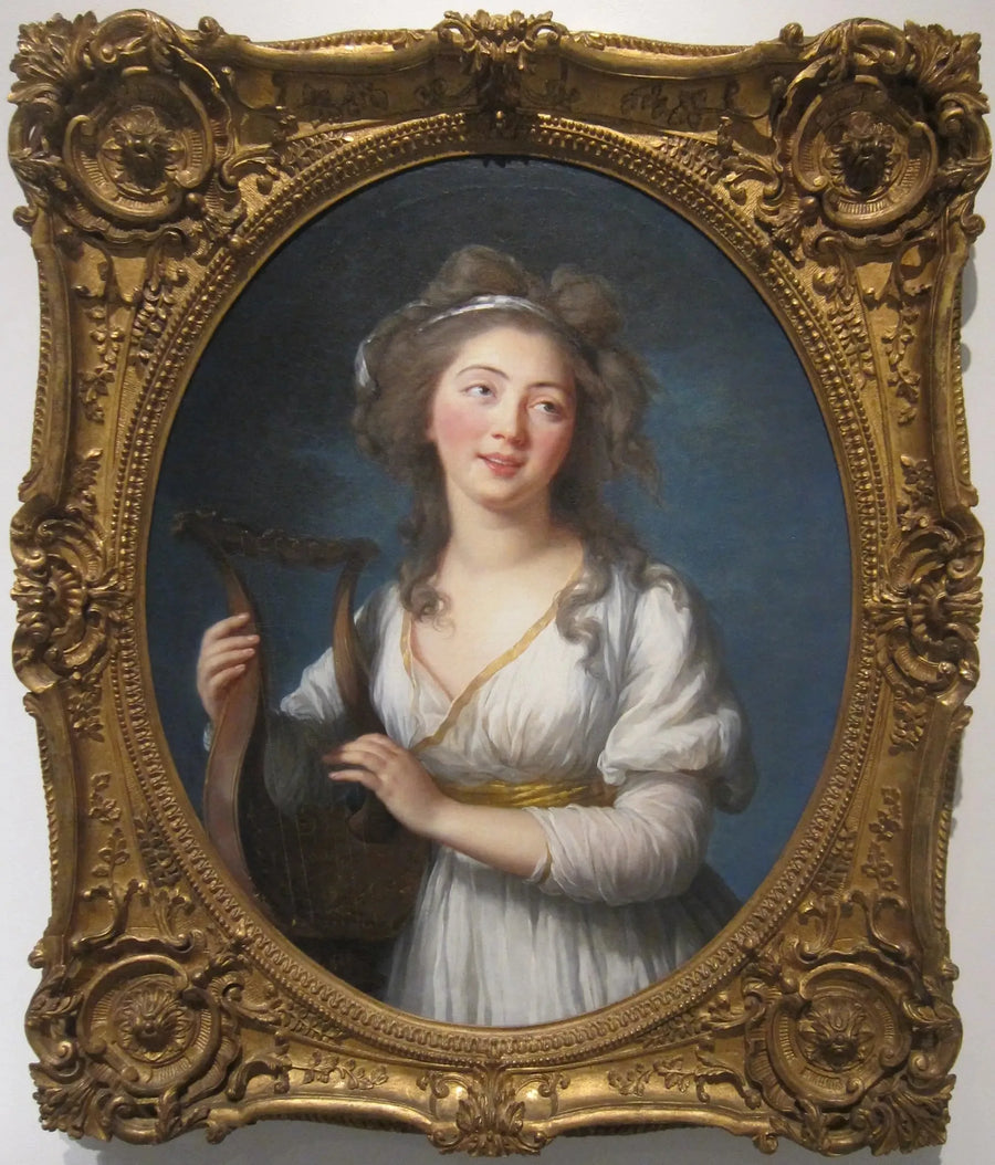 Genç bir kadının lir çalarken portresi - Élisabeth Vigée Le Brun