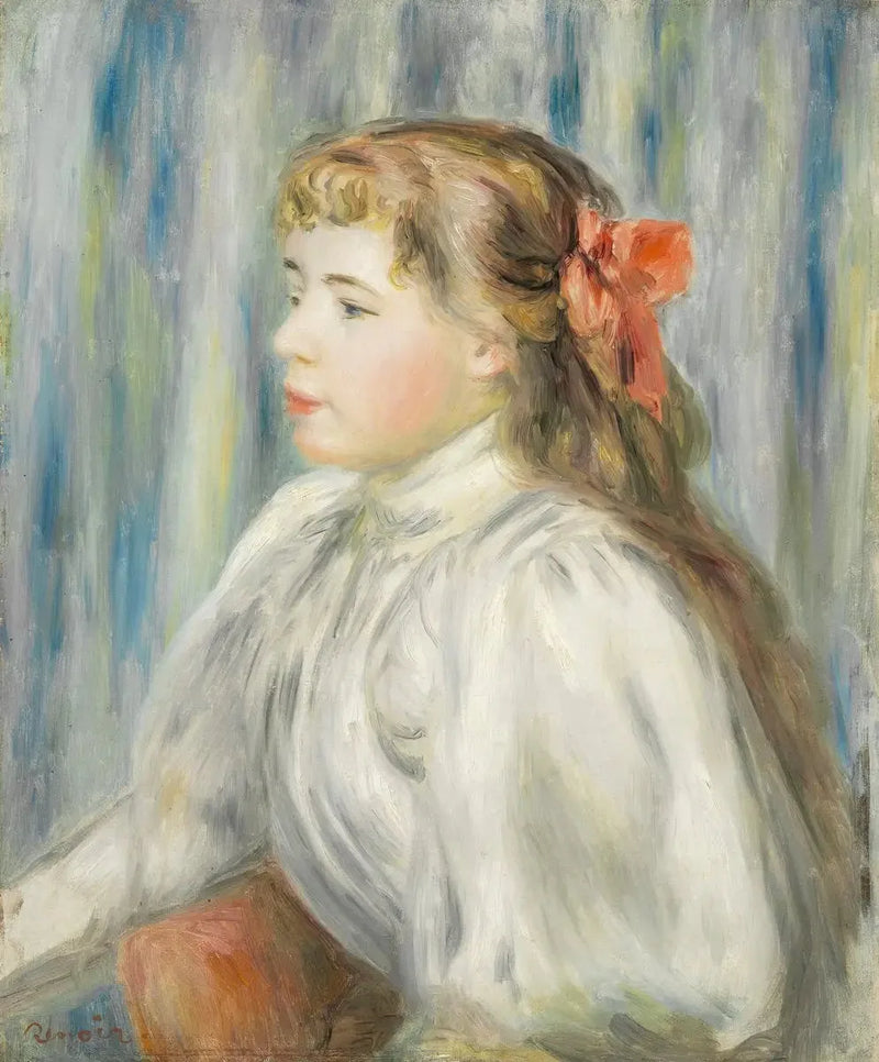 Genç Bir Kadın Portresi - Pierre-Auguste Renoir