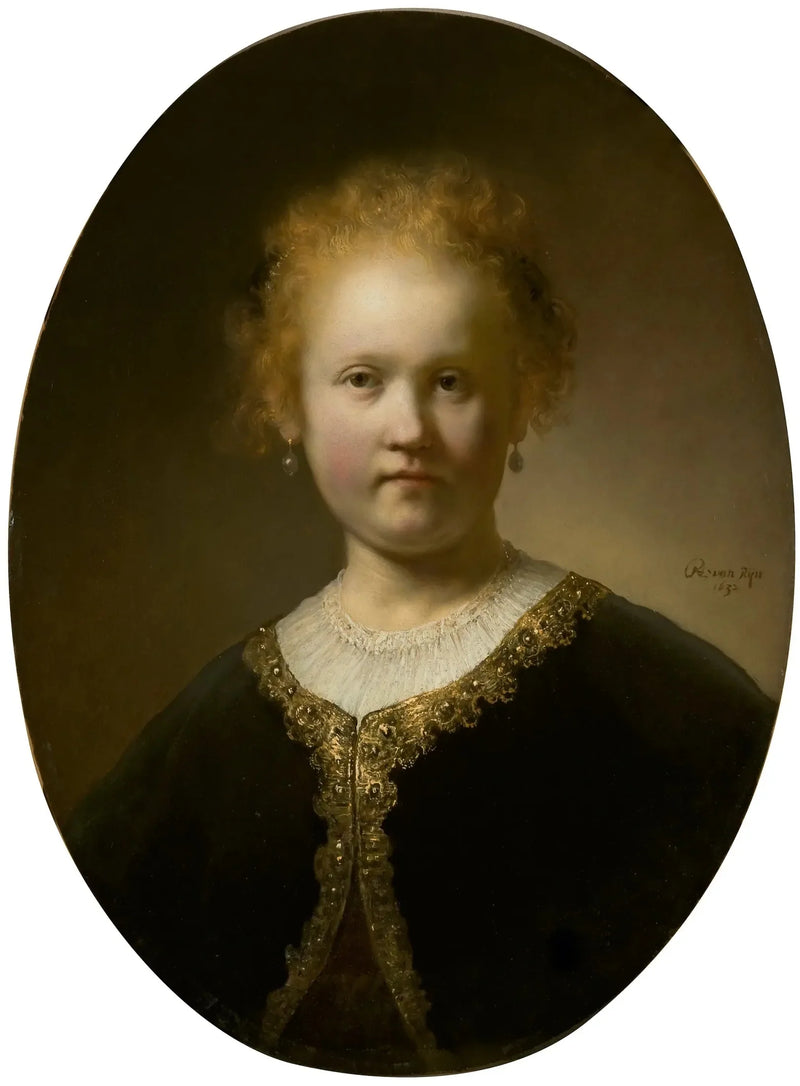 Genç Bir Kadın Portresi - Rembrandt