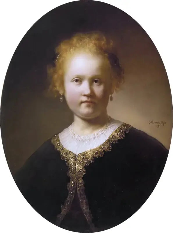 Genç Bir Kadın Portresi - Rembrandt