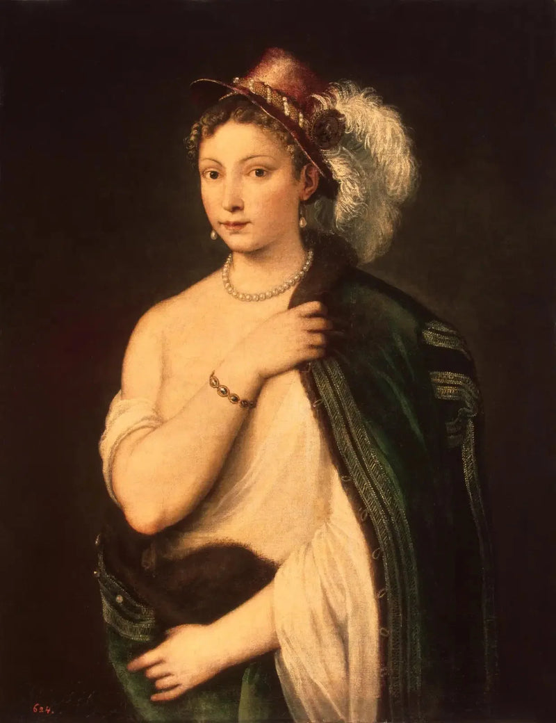 Genç Bir Kadın Portresi - Titian