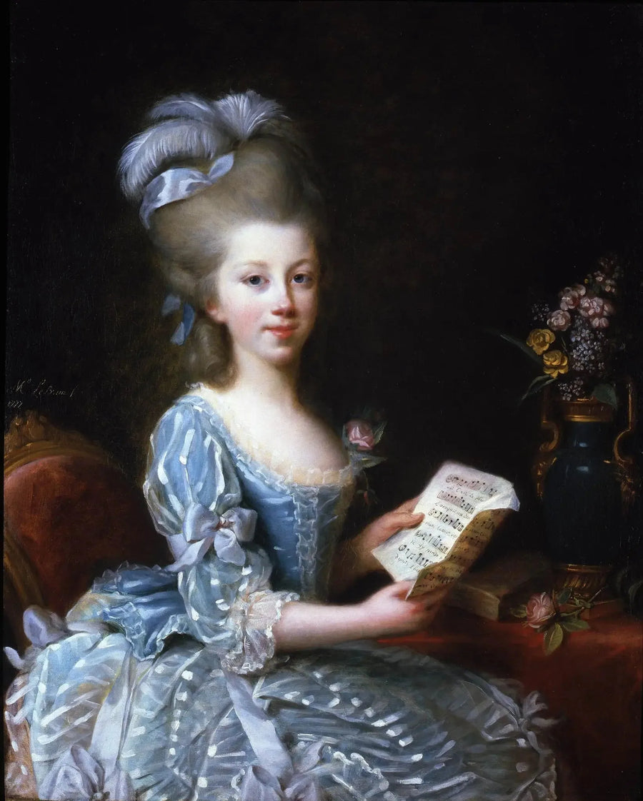 Genç bir müzisyenin portresi - Élisabeth Vigée Le Brun