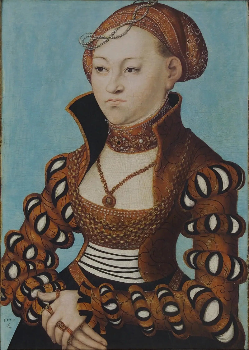 Sakson asil bir hanımefendinin portresi - Lucas Cranach the Elder