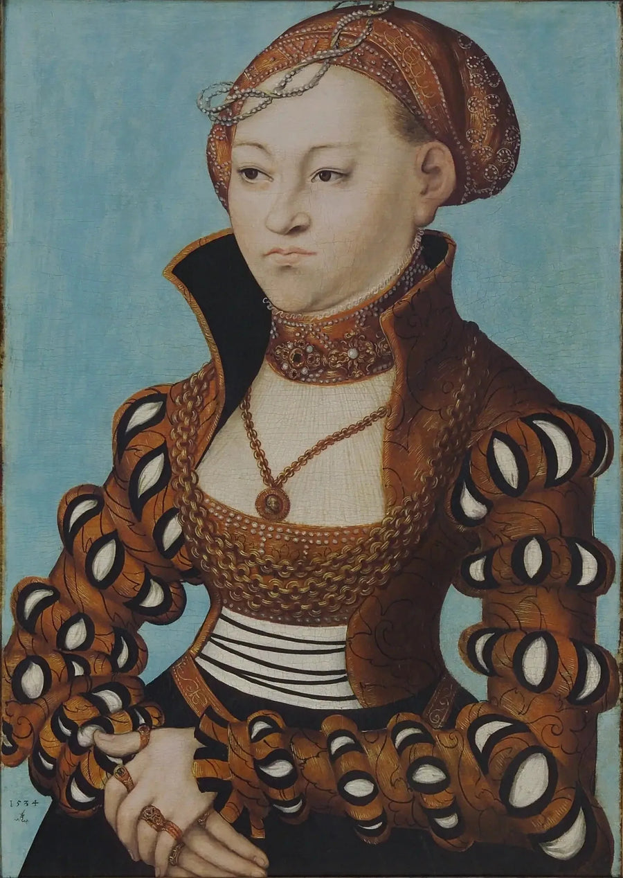 Sakson asil bir hanımefendinin portresi - Lucas Cranach the Elder