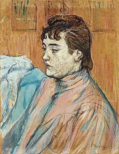 Bir Genelev Kadını Portresi - Henri de Toulouse-Lautrec