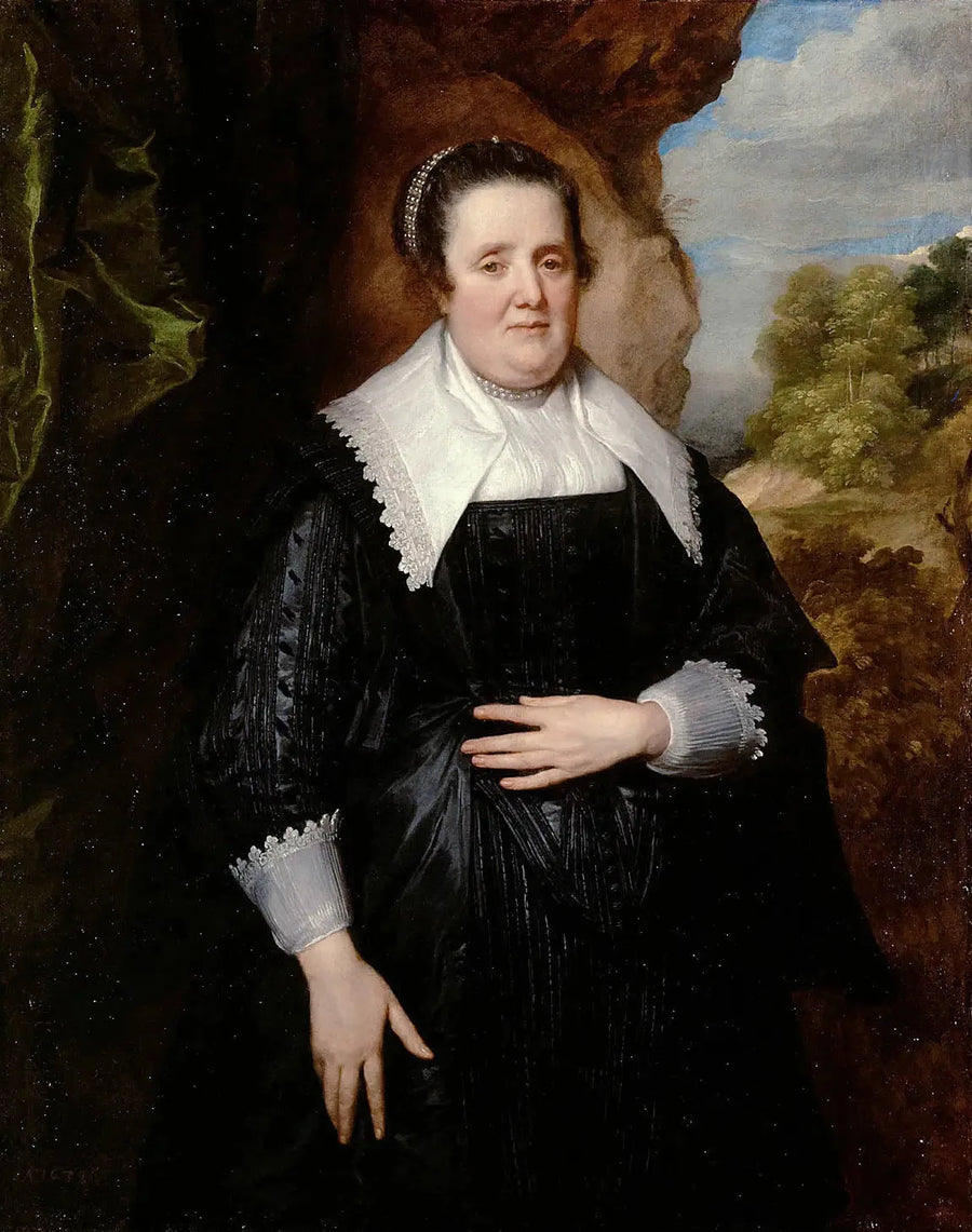 Yaşlı Bir Kadının Portresi - Antoine van Dyck