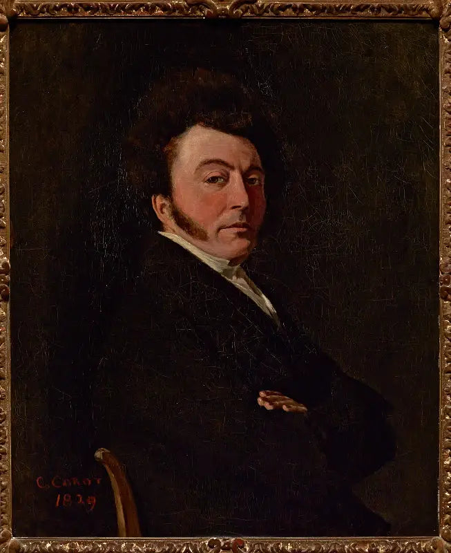 Abel Osmond Portresi - Jean-Baptiste Camille Corot