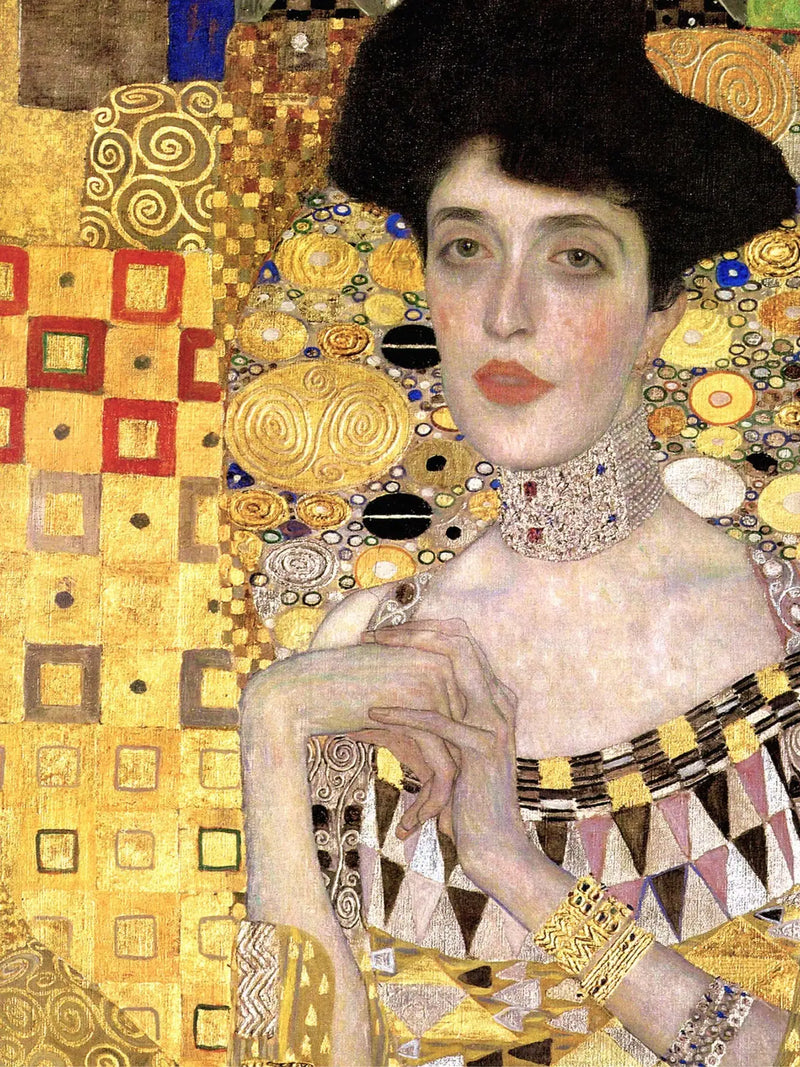 👑 Adèle Bloch-Bauer I Portresi (Detay) – Gustav Klimt (1907)