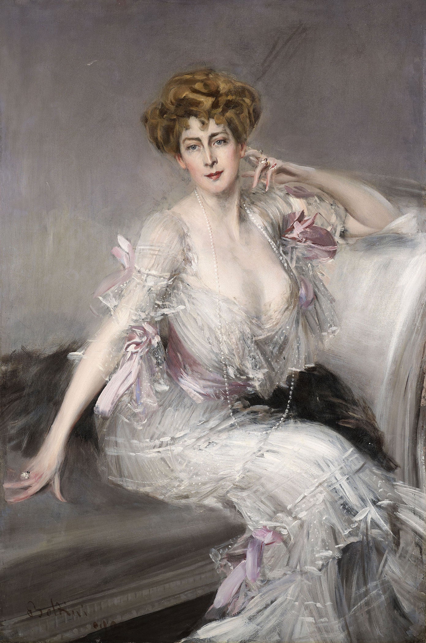 Portrait d'Anna Elisabeth Hansen - Giovanni Boldini