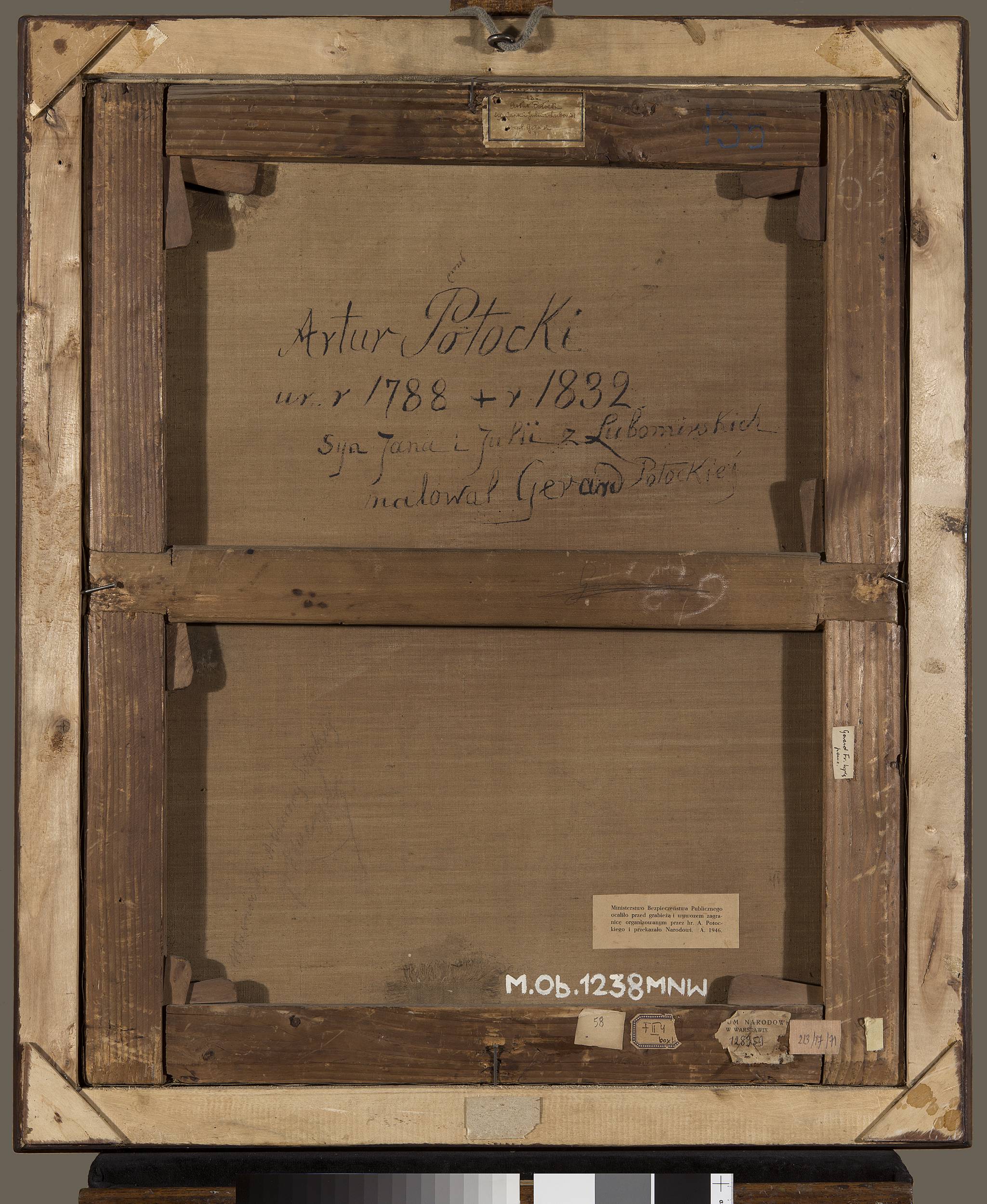 Portrait d'Artur Potocki (1787-1832). - François Gérard